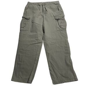 Plugg Cargo Pants Y2K Men's Size 36 x 34 (actual 36x32) Baggy Skater Army Green